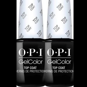 2 x OPI Gel Top Coat GelColor Nail Polish